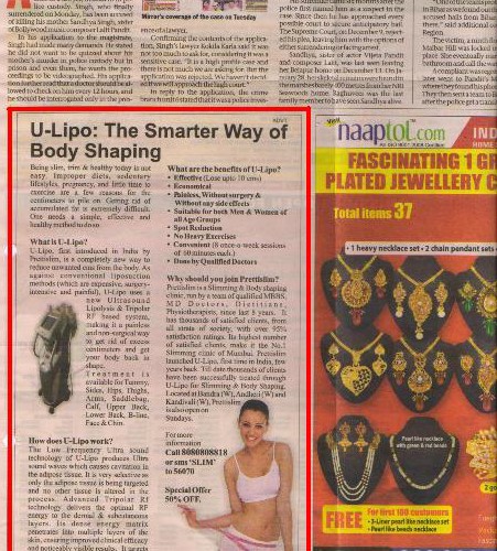 Prettislim-Clinic-Article-in-Mumbai-Mirror-News-Paper